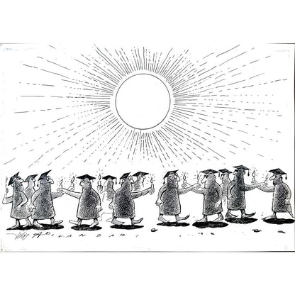 Ali Divandari 29x21cm Orijinal Karikatür BOD01880