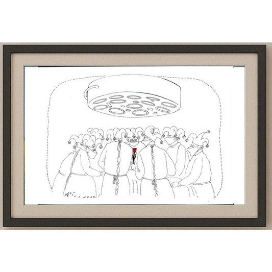 Ali Divandari 29x21cm Orijinal Karikatür BOD01881