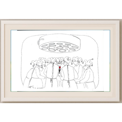 Ali Divandari 29x21cm Orijinal Karikatür BOD01881