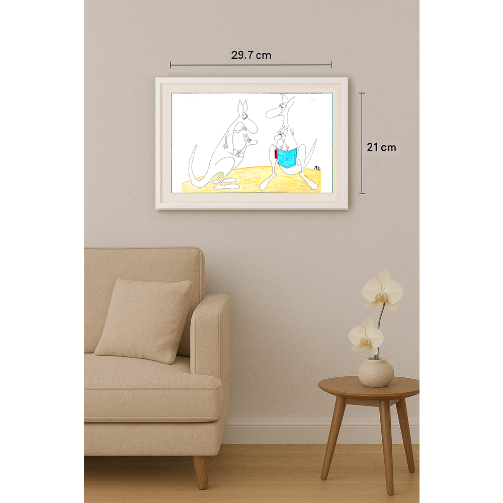 Ali Divandari 29x21cm Orijinal Karikatür BOD01882