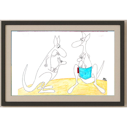 Ali Divandari 29x21cm Orijinal Karikatür BOD01882