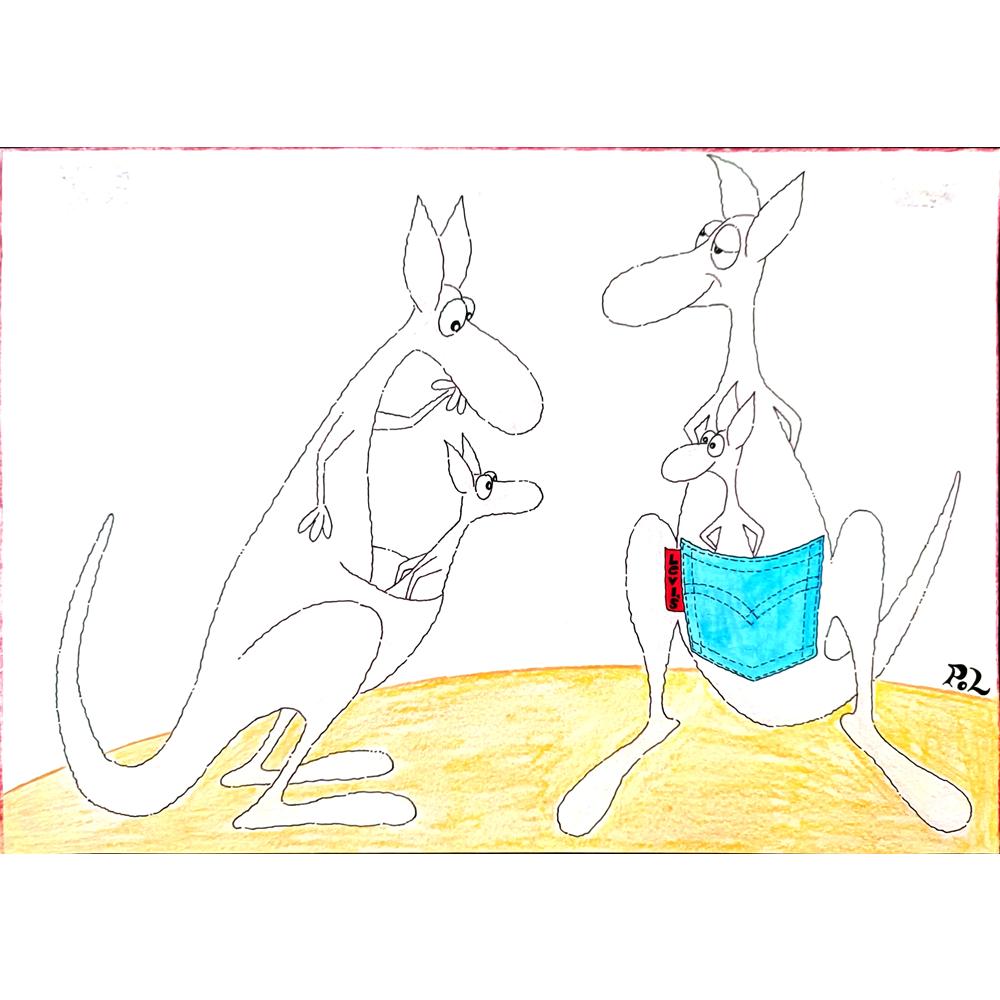 Ali Divandari 29x21cm Orijinal Karikatür BOD01882