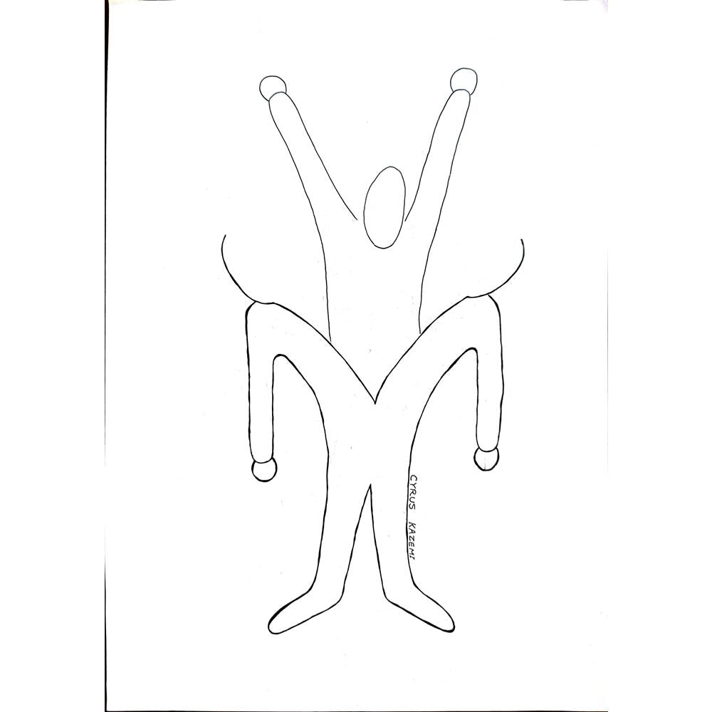 Cyrus Kazemi 29x21cm Orijinal Karikatür BOD01883