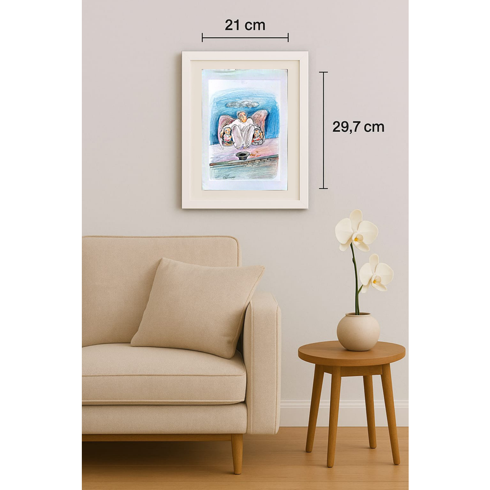 Baniasadi Mohammad Ali 29x21cm Orijinal Karikatür BOD01889