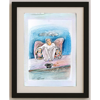 Baniasadi Mohammad Ali 29x21cm Orijinal Karikatür BOD01889