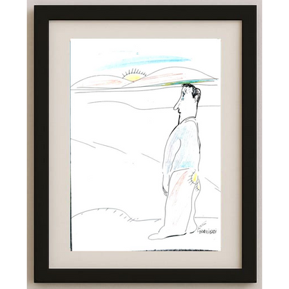 Baniasadi Mohammad Ali 29x21cm Orijinal Karikatür BOD01890