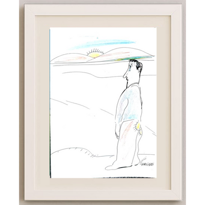 Baniasadi Mohammad Ali 29x21cm Orijinal Karikatür BOD01890