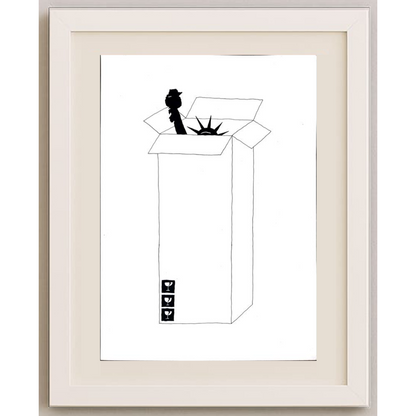 Yourik Karim Masihi 29x21cm Orijinal Karikatür BOD01892