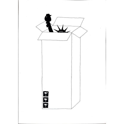 Yourik Karim Masihi 29x21cm Orijinal Karikatür BOD01892