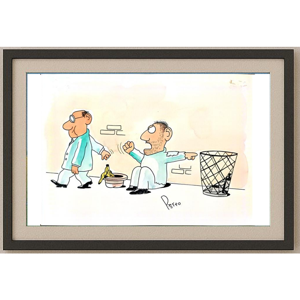 Angelo Pastro 29x21cm Orijinal Karikatür BOD01898