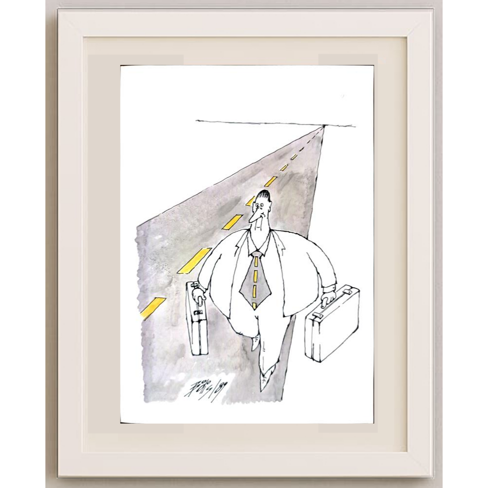 Dezideria Bodis 21x15cm Orijinal Karikatür BOD01905