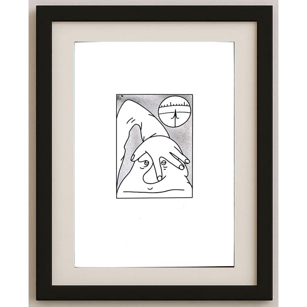 Vitalij Koryako 29x21cm Orijinal Karikatür BOD01920