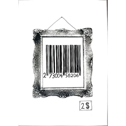 Yourik Karim Masihi 29x21cm Orijinal Karikatür BOD01923