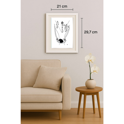 Tomislav Dusanic 29x21cm Orijinal Karikatür BOD01924