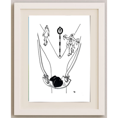 Tomislav Dusanic 29x21cm Orijinal Karikatür BOD01924