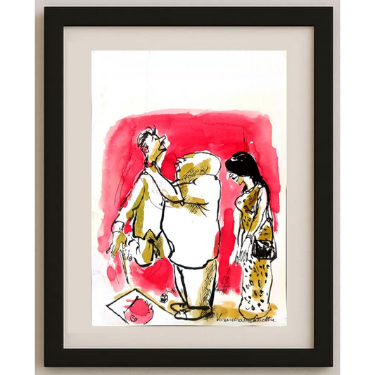 Vasantha Hosabettu 22x16cm Orijinal Karikatür BOD01926