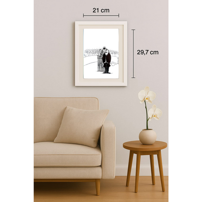 Zdzislaw Romanovski 29x21cm Orijinal Karikatür BOD01933