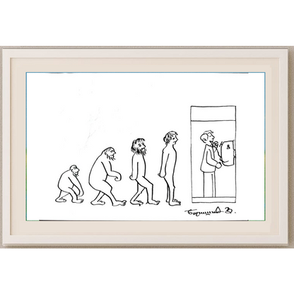 Veselin Borisic 29x21cm Orijinal Karikatür BOD01935