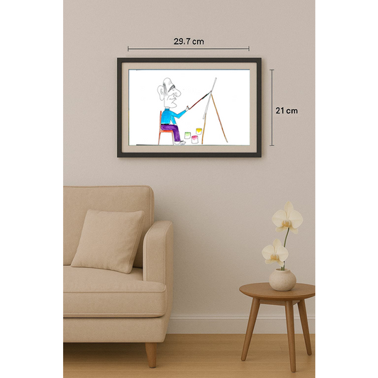 Babak Omran 29x21cm Orijinal Karikatür BOD01937