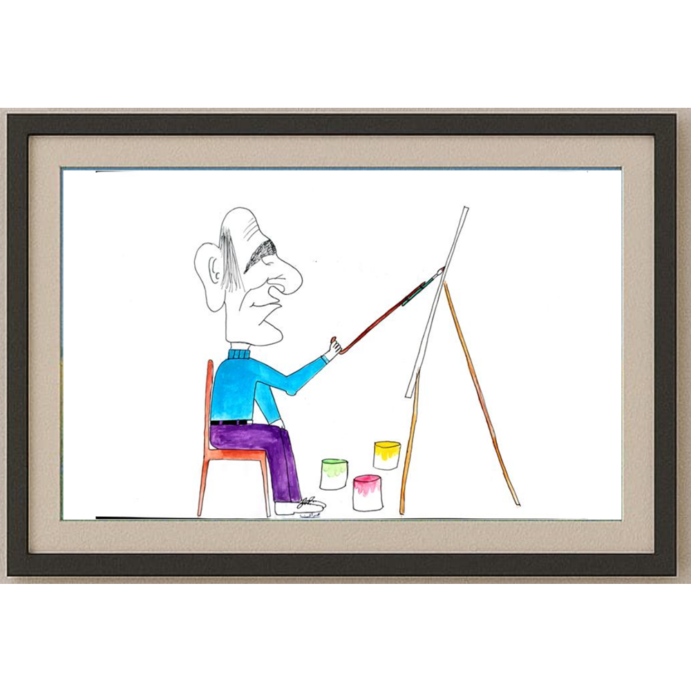 Babak Omran 29x21cm Orijinal Karikatür BOD01937