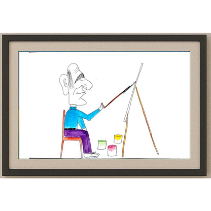 Babak Omran 29x21cm Orijinal Karikatür BOD01937