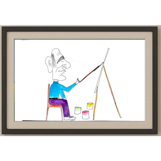 Babak Omran 29x21cm Orijinal Karikatür BOD01937