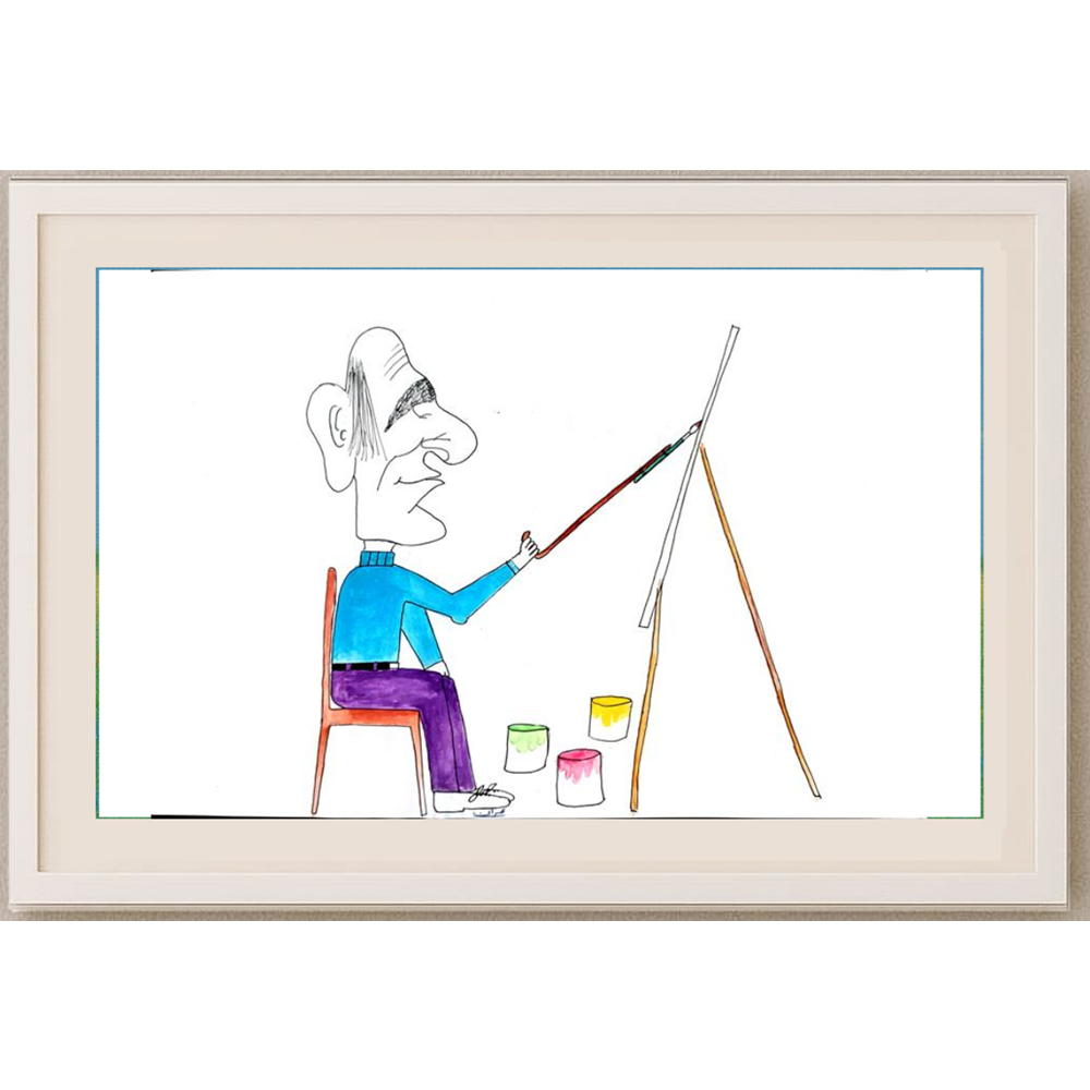 Babak Omran 29x21cm Orijinal Karikatür BOD01937