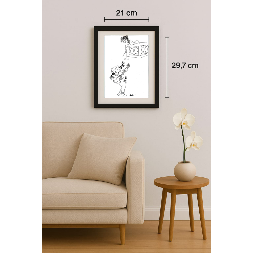 Branco Premuzic 29x21cm Orijinal Karikatür BOD01945