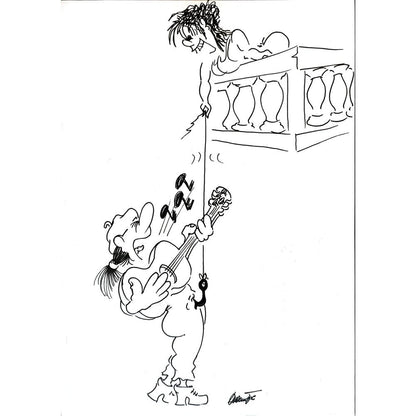 Branco Premuzic 29x21cm Orijinal Karikatür BOD01945