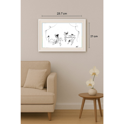 Branco Premuzic 29x21cm Orijinal Karikatür BOD01946