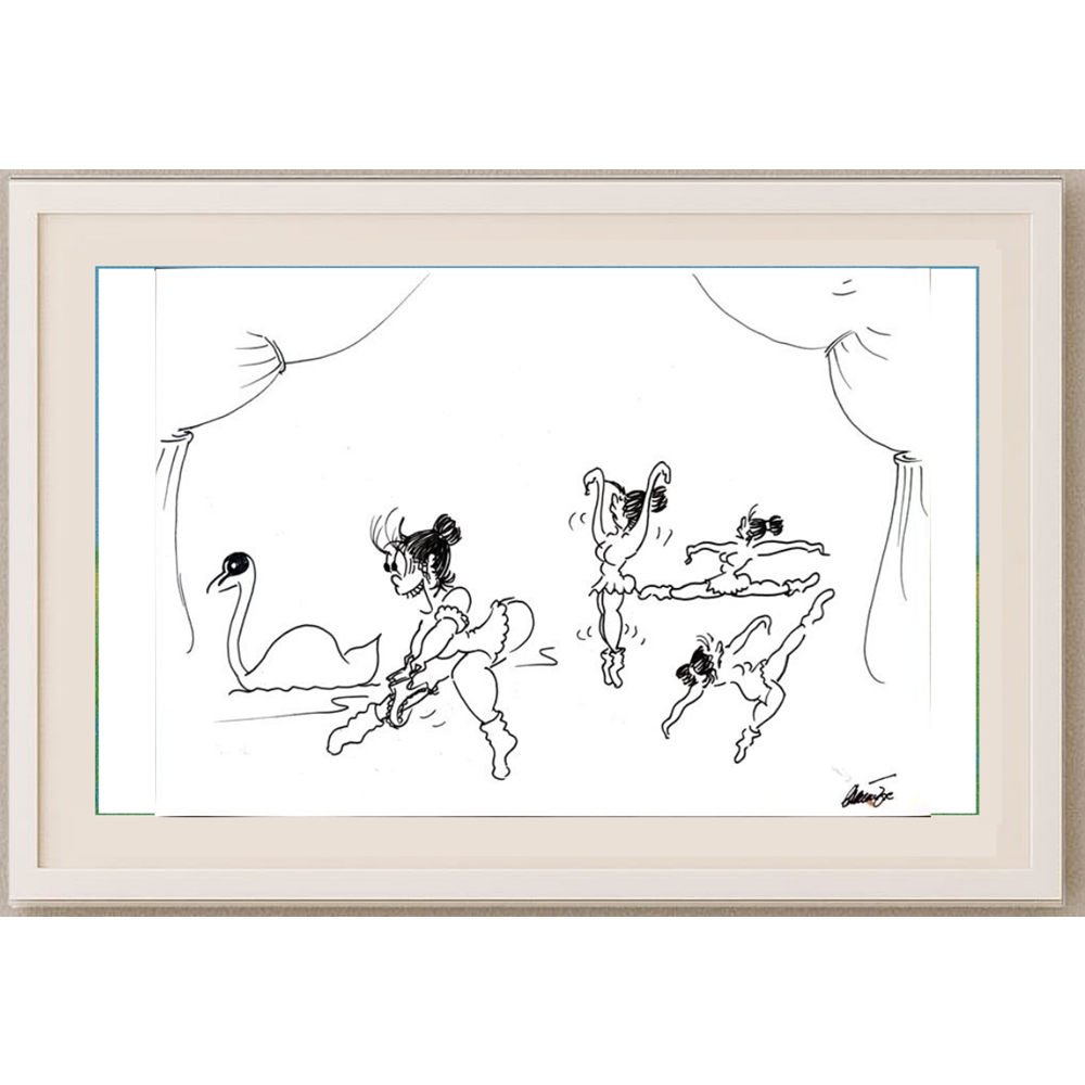 Branco Premuzic 29x21cm Orijinal Karikatür BOD01946