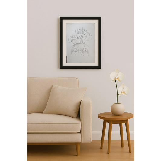 Wolfgang Schlegel 43x30cm Orijinal Karikatür BOD01960