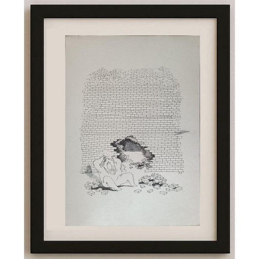 Daniela Zacharova 43x30cm Orijinal Karikatür BOD01964