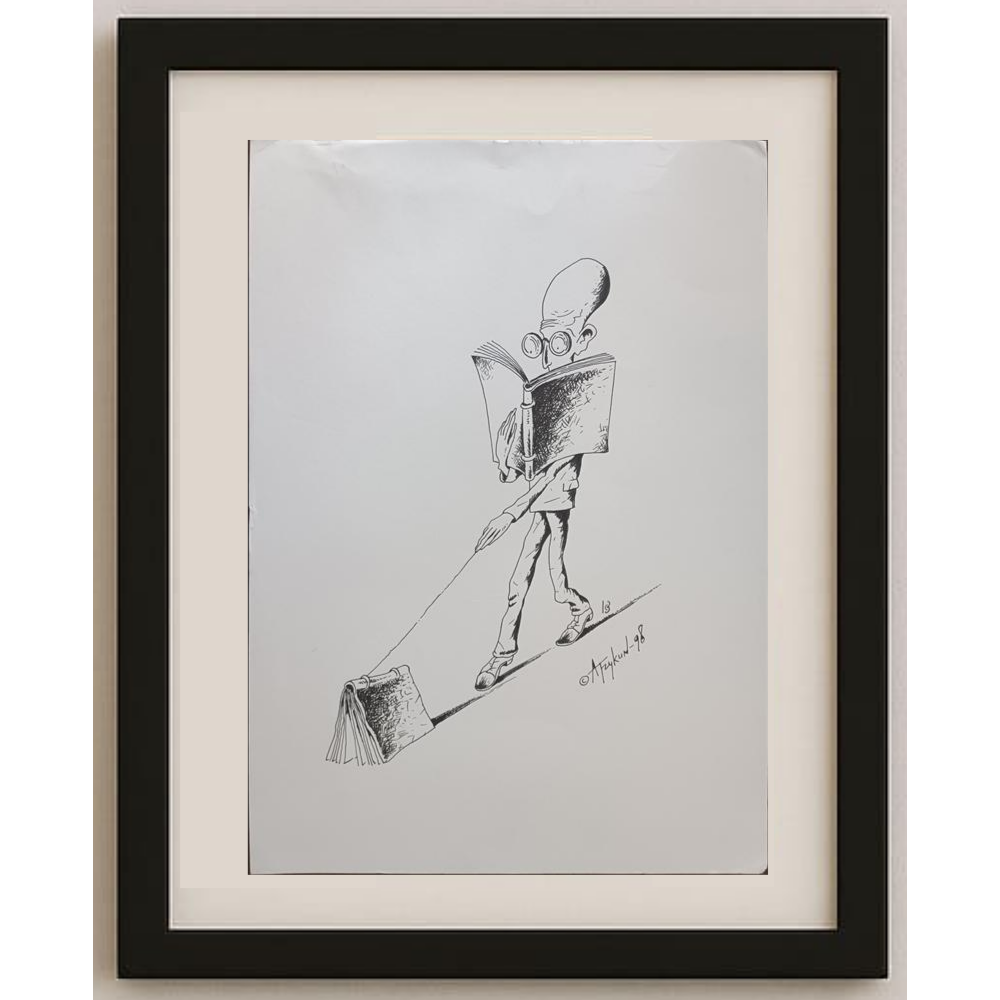 Arkady Tzkun 35x25cm Orijinal Karikatür BOD01977