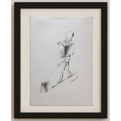 Arkady Tzkun 35x25cm Orijinal Karikatür BOD01977