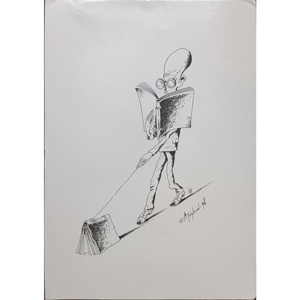 Arkady Tzkun 35x25cm Orijinal Karikatür BOD01977