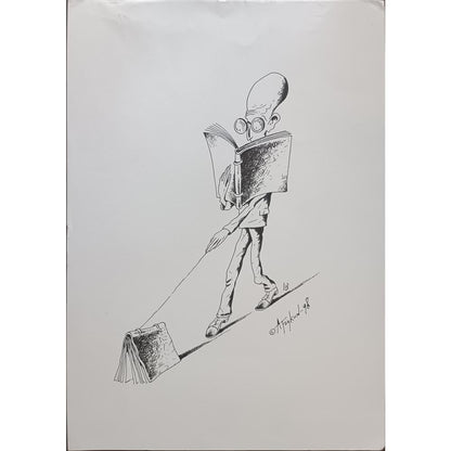 Arkady Tzkun 35x25cm Orijinal Karikatür BOD01977