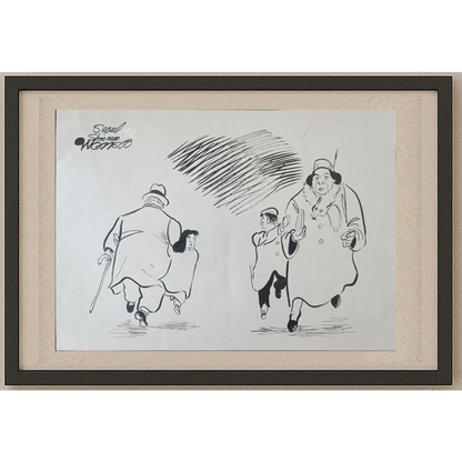 Wonsoo Yi 35x25cm Orijinal Karikatür BOD01982