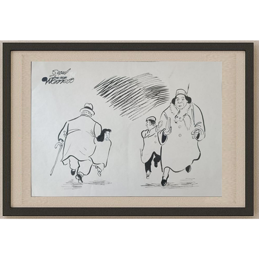 Wonsoo Yi 35x25cm Orijinal Karikatür BOD01982