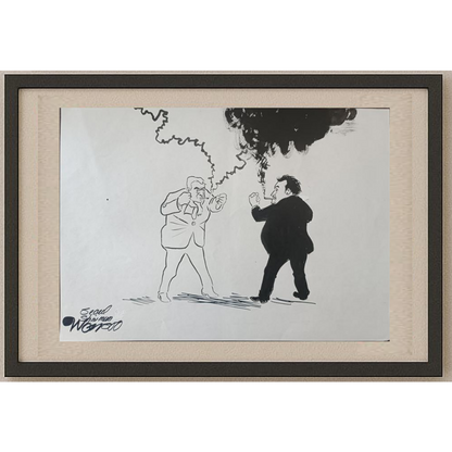 Wonsoo Yi 35x25cm Orijinal Karikatür BOD01983