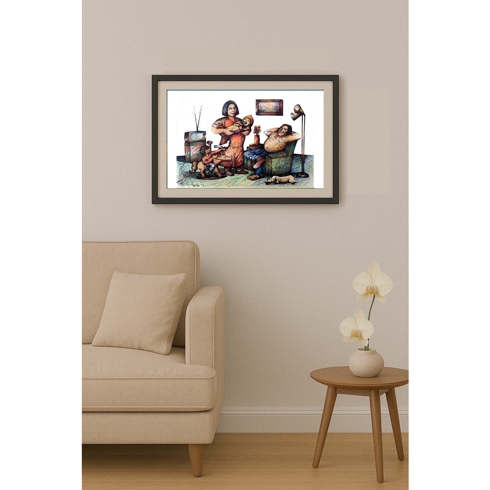 Candido Isidfo Cuenca Fuentes 43x30cm Orijinal Karikatür BOD01999