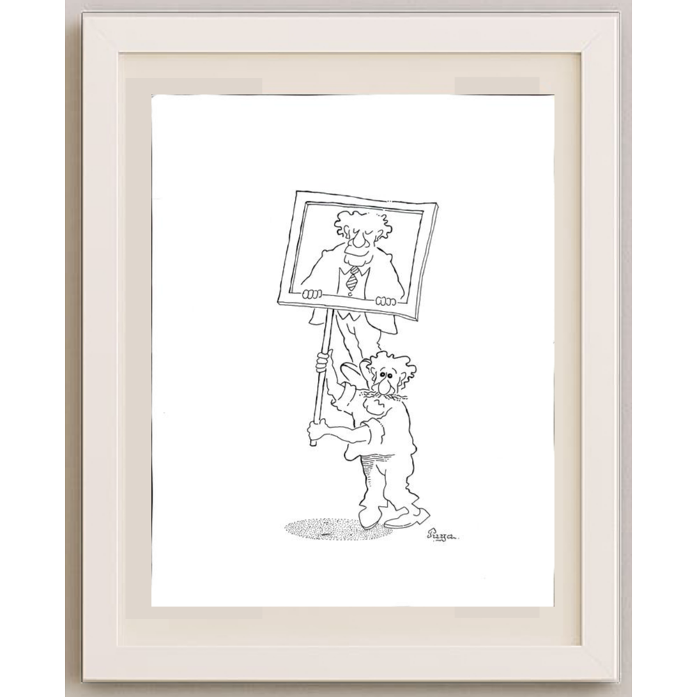 Zdenko Puhin 35x25cm Orijinal Karikatür Tablo BOD02001