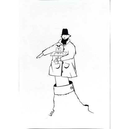 Unknown 43x30cm Orijinal Karikatür Tablo BOD02028