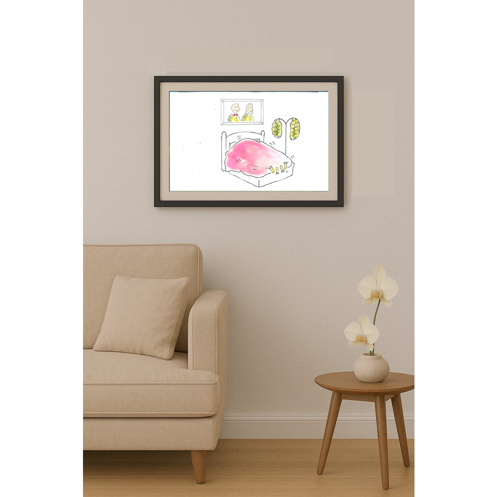 Zola Zli 35x25cm Orijinal Karikatür Tablo BOD02033