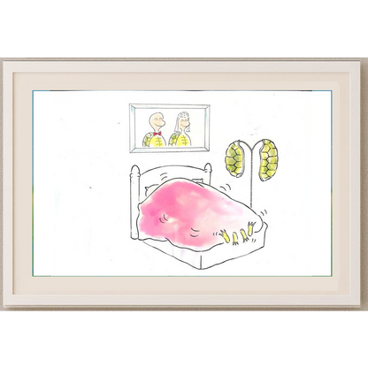 Zola Zli 35x25cm Orijinal Karikatür Tablo BOD02033