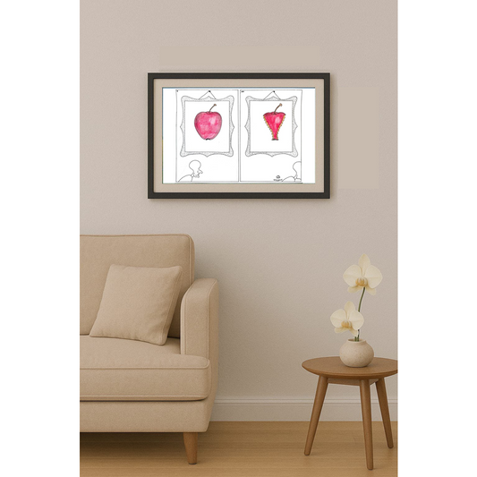 Mostafa Hossein Nia 35c25cm Orijinal Karikatür Tablo BOD02039