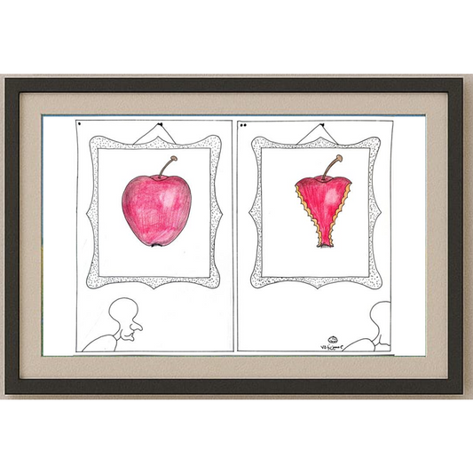 Mostafa Hossein Nia 35c25cm Orijinal Karikatür Tablo BOD02039