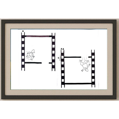 Mostafa Hossein Nia 35c25cm Orijinal Karikatür Tablo BOD02041