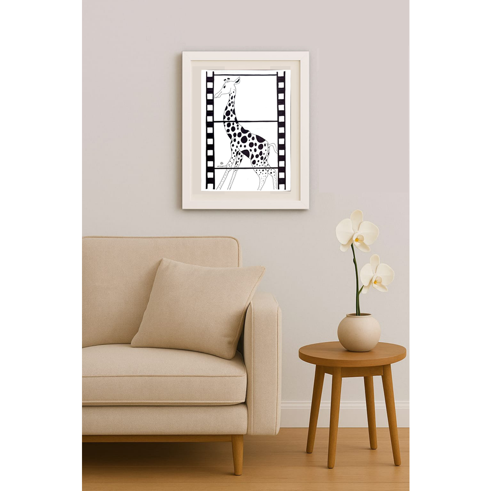 Mostafa Hossein Nia 35c25cm Orijinal Karikatür Tablo BOD02042