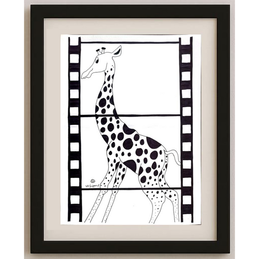 Mostafa Hossein Nia 35c25cm Orijinal Karikatür Tablo BOD02042